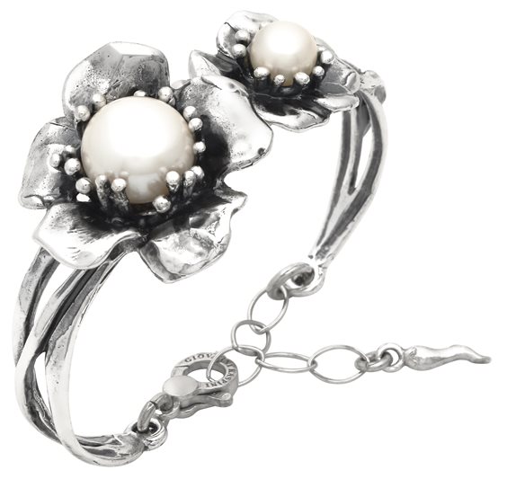 Armband Giovanni Raspini Dame Magnolia in Silber Perla 12637 - 12637